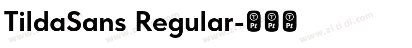 TildaSans Regular字体转换